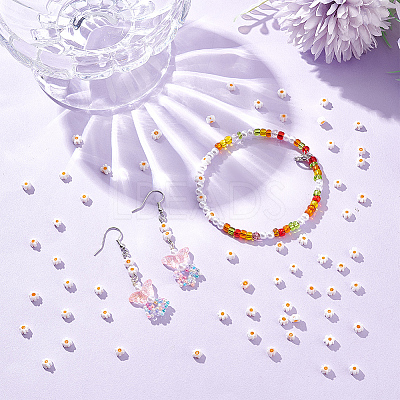 3 Strands Handmade Millefiori Glass Bead Strands LAMP-NB0001-96-1