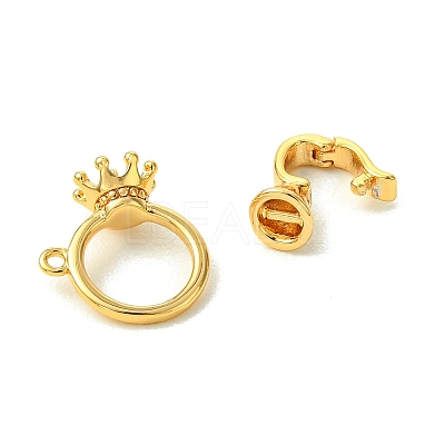 SHEGRACE Brass Fold Over Clasps XGRQ5F781-812G-1