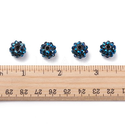 Chunky Resin Rhinestone Beads RESI-M019-11-1