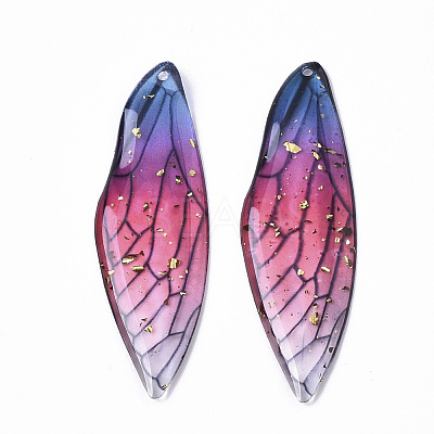 Transparent Epoxy Resin Big Pendants X1-RESI-T046-01E-1