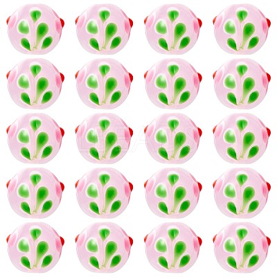 20Pcs Handmade Lampwork Bumpy Beads LAMP-SZ0001-52A-1