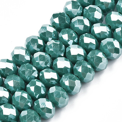 Electroplate Glass Beads Strands EGLA-A034-P2mm-A09-1