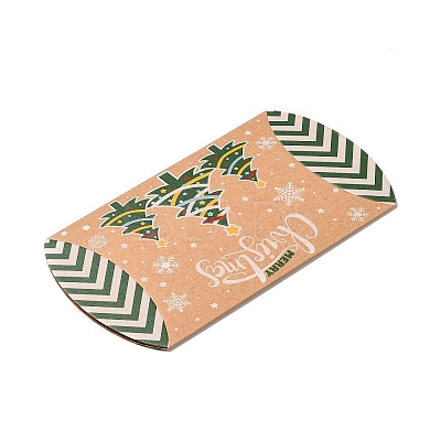 Christmas Theme Cardboard Candy Pillow Boxes CON-G017-02F-1
