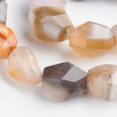 Nuggets Natural Botswana Agate Beads Strands G-D770-09-1