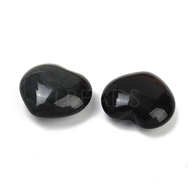 Love Heart Palm Worry Stone DJEW-PW0021-14-1