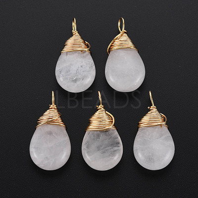 Natural Quartz Crystal Pendants G-S359-294H-1