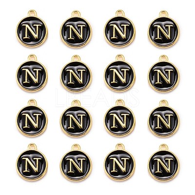 Golden Plated Alloy Charms X-ENAM-S118-02N-1