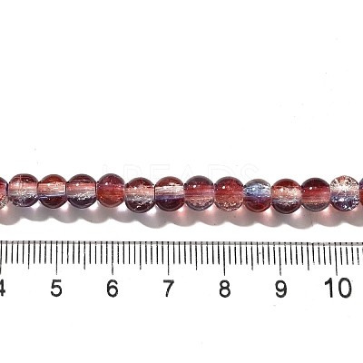 Crackle Glass Beads Strands CCG-C002-6mm-11-1