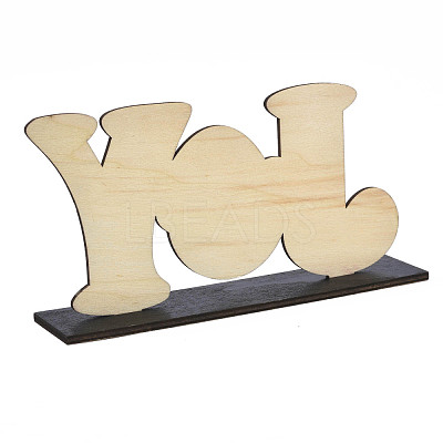 Wood Tabletop Display Decorations WOOD-N005-74-1
