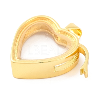 Rack Plating Brass Locket Pendants KK-F874-01G-05-1