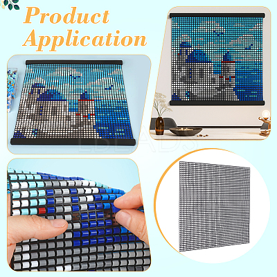 Square Plastic Pegboards used for DIY Fuse Beads LS-KY-WH0816-003-1