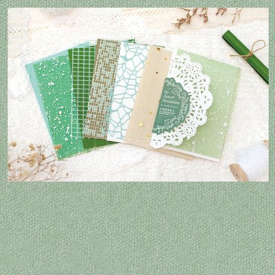 10 Sheets Invitation Card Scrapbook Paper Pad PW-WG50F15-02-1