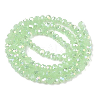 Electroplate Glass Beads Strands EGLA-A044-J4mm-B08-1