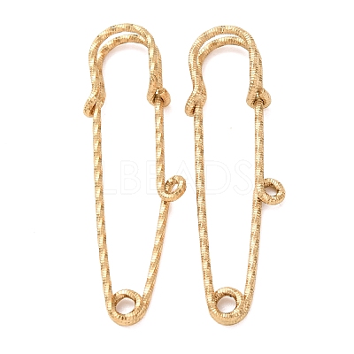 304 Stainless Steel Safety Pins Brooch Findings STAS-C181-01E-G-1