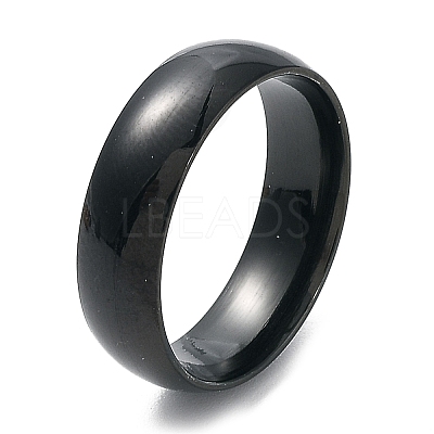 Ion Plating(IP) 304 Stainless Steel Flat Plain Band Rings STAS-I160-A-19mm-B-1