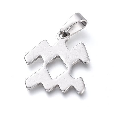Non-Tarnish 304 Stainless Steel Pendants X-STAS-L210-06L-P-1