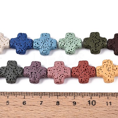 Natural Lava Rock Beads Strands G-N257-22A-01-1