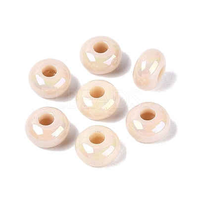 Opaque Acrylic European Beads OACR-E033-19M-1