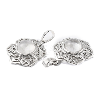 Natural Quartz Crystal Pendants G-P498-02P-06-1