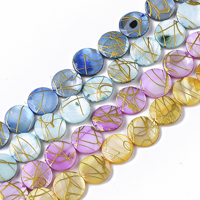 Drawbench Freshwater Shell Beads Strands SHEL-T014-012-1