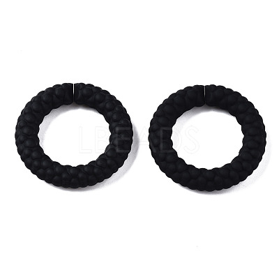 Spray Painted CCB Plastic Linking Rings CCB-Q091-010A-1