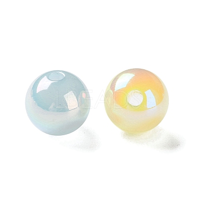 Opaque UV Plating Acrylic Beads PACR-D288-24-1