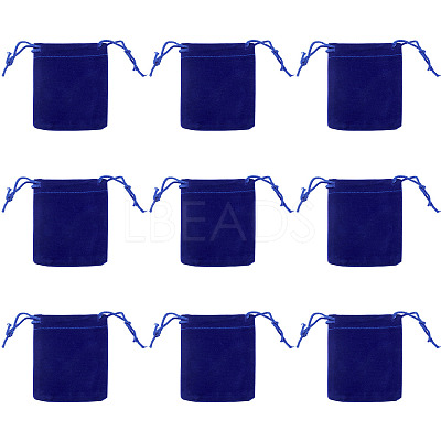 20Pcs Rectangle Velvet Drawstring Pouches TP-TA0001-03B-1