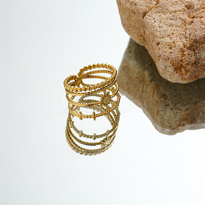 DIY fashionable 304 Stainless Steel ring with non fading color YR5292-5-1