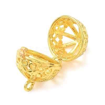 Brass Cage Pendants KK-CBA8ACD-04G-1