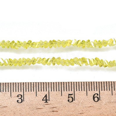 Electroplate Transparent Glass Beads Strands EGLA-P061-04C-AB01-1