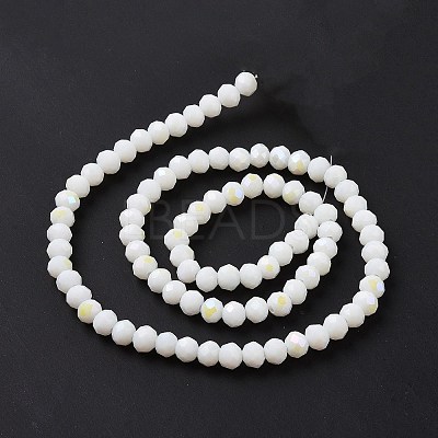 Electroplate Opaque Solid Color Glass Beads Strands LS-EGLA-A044-P1mm-L01-1