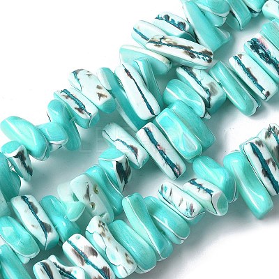 Dyed Natural Trochus Shell Beads Strands X-SSHEL-C013-09M-1