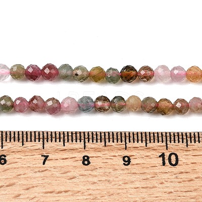 Natural Multicolor Tourmaline Beads Strands G-G294-A01-4mm-1
