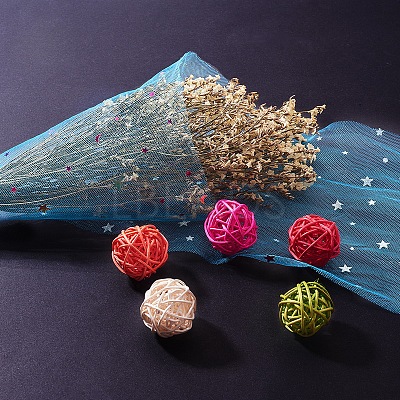 Star Sequin Deco Mesh Ribbons OCOR-P010-F09-1
