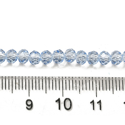 Transparent Baking Paint Glass Beads Strands DGLA-A034-T4mm-D13-1