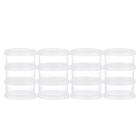 Transparent Plastic Bead Containers CON-BC0006-02-1