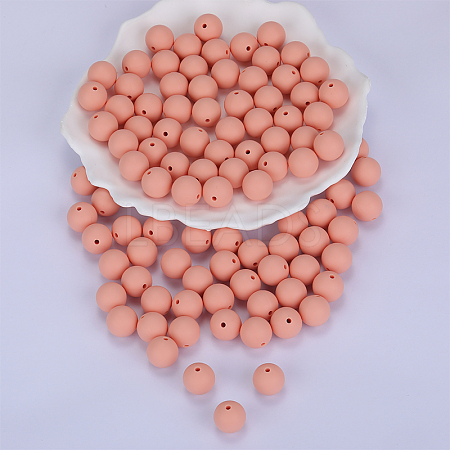 Round Silicone Focal Beads SI-JX0046A-84-1