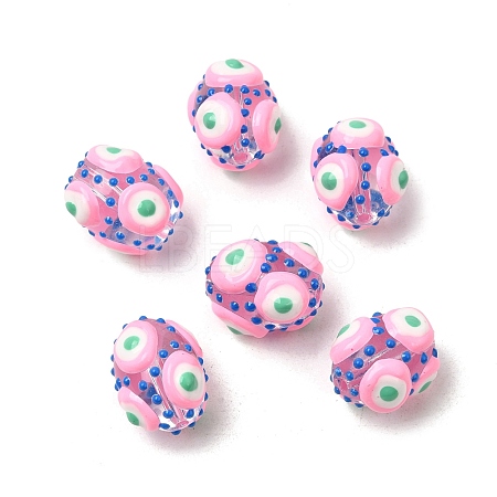 Glass Enamel Beads GLAA-C038-01I-1