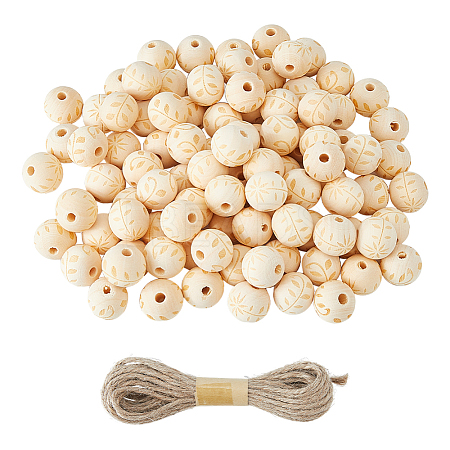 Wood Beads WOOD-FH0002-29A-1