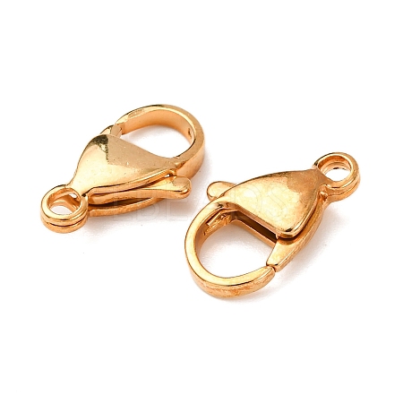 304 Stainless Steel Lobster Claw Clasps X-STAS-R050-15x9mm-02-1