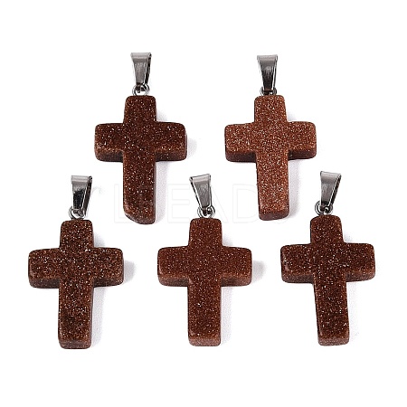 Synthetic Goldstone Pendants G-T080-27-1