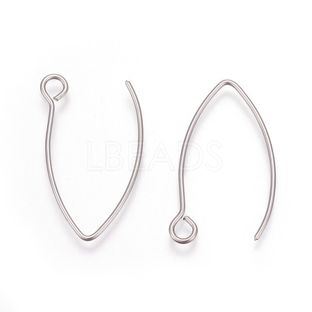 304 Stainless Steel Earring Hooks X-STAS-L216-03A-P-1