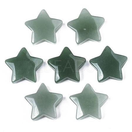 Natural Green Aventurine Star Shaped Worry Stones G-T132-002A-07-1