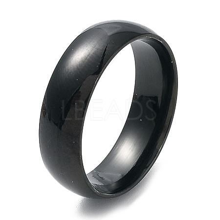 Ion Plating(IP) 304 Stainless Steel Flat Plain Band Rings STAS-I160-A-19mm-B-1