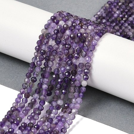 Natural Amethyst Beads Strands G-A252-A03-01-1