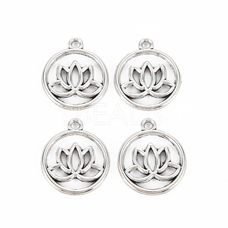 Tibetan Style Alloy Pendants TIBE-S320-202AS-1