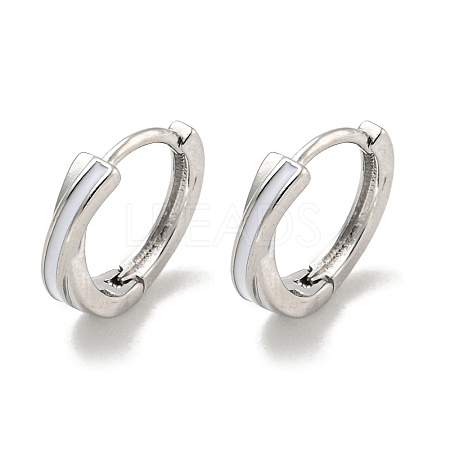 Brass Hoop Earrings EJEW-L211-005P-1