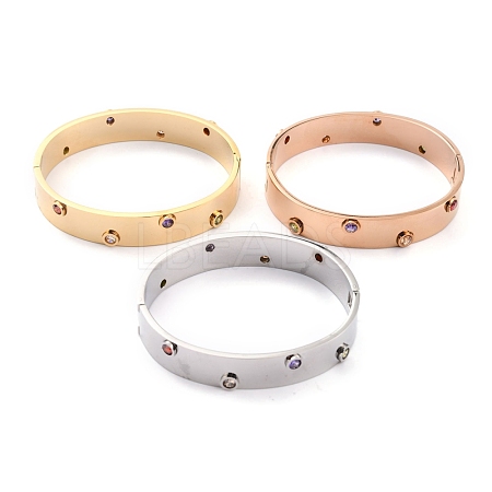 304 Stainless Steel Bangles BJEW-O184-18-1