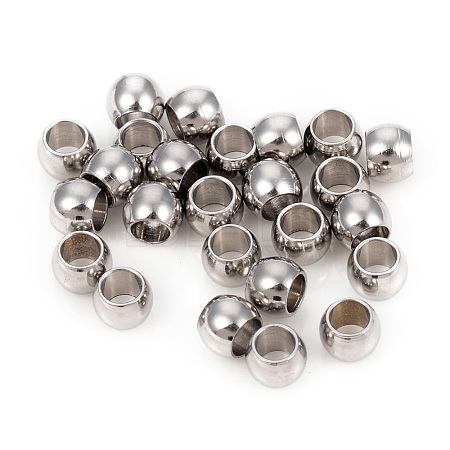 201 Stainless Steel Spacer Beads STAS-L244-24B-P-1