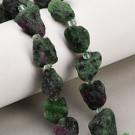 Natural Ruby in Zoisite Beads Strands GG-CBA0B77-A14-03-1